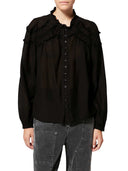Marant étoile Christa verzamelde katoenen blouse