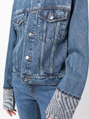 Alexander Wang Logo Wave Trucker Jacket