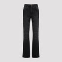 Jean Paul Gaultier Denim Jeans With Lacing And Knee Bonding Detail