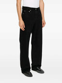 Jacquemus jeans met rechte pijpen en geborduurd logo