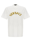Versace Logo Embroidery T Shirt
