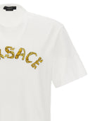 Versace Logo Embroidery T Shirt