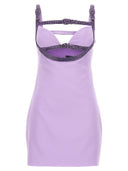 Versace versace x dua lipa cristallo taglio vestito