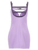 Versace versace x dua lipa cristallo taglio vestito