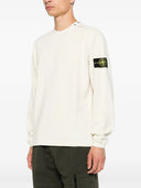 Stone Island Button Detail Sweater With Logo Patch On The Shoulder