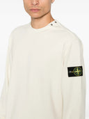 Stone Island Button Detail Sweater With Logo Patch On The Shoulder
