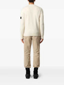 Sweter z logo w paski Stone Island