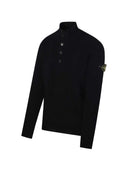 Stone Island - Pull col montant avec boutons