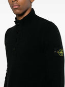 Stone Island - Pull col montant avec boutons