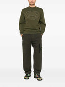 Naszywka z logo Stone Island Pantaloni Cargo Con