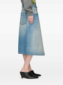 Gonna in denim stile avvolgente Maison Margiela