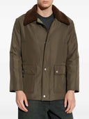 Maison Margiela Jacket With Shearling Collar And Flap Pockets