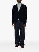 Lardini Ribbed Cardigan With Patch Pockets