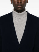 Lardini Ribbed Cardigan With Patch Pockets