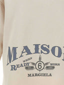 Felpa Mm6 Maison Margiela in cotone con stampa logo