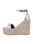 Versace Flat Shoes Silver