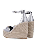 Versace Flat Shoes Silver