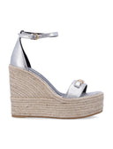 Versace Flat Shoes Silver