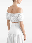Dolce & Gabbana Ruched Cropped Top