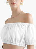 Dolce & Gabbana Ruched Cropped Top