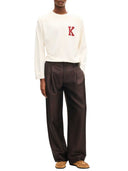 Kenzo 'Kenzo Varsity' långärmad T-shirt i bomull
