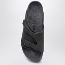 Birkenstock Slide Zürich exquis gris en daim