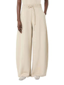 Pantaloni Max Mara in jersey di cotone tecnico con gamba a botte Rock