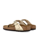 Birkenstock chaussures plates dorées
