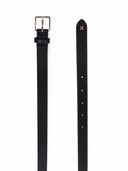 Max Mara Leather Belt With Logo Plaque