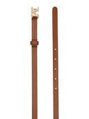 Max Mara Monogram skinnbelte – Amber Brown