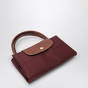 Longchamp Burgundy M Le Pliage Shopping Bag