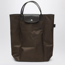 Longchamp Terra Coloured Shopping Bag M Le Pliage Green