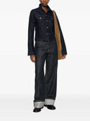 Veste en jean à fermeture boutonnée Haikure