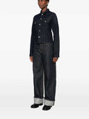 Veste en jean à fermeture boutonnée Haikure