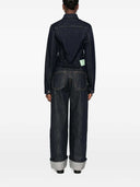 Veste en jean à fermeture boutonnée Haikure