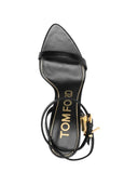 Tom Ford Vorhängeschloss-Sandalen mit Knöchelriemen
