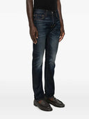 Tom Ford Jeans With Belt Loops And Logo Patch