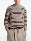 Marni Grey Cashmere Open Knit Sweater
