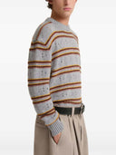 Marni Grey Cashmere Open Knit Sweater