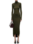 Victoria Beckham Green High Neck Sweater