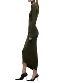 Victoria Beckham Green Fitted Skirt