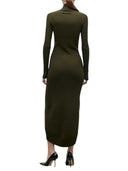 Victoria Beckham Green Fitted Skirt