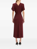 Victoria Beckham Bela Ruched Midi Dress