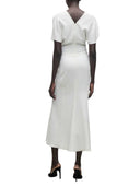 Victoria Beckham Bela Ruched Midi Dress