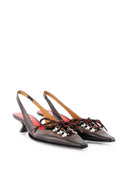 Marni Lace Up Slingback Pumps
