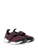Marni Sneakers With Hook And Loop Strap And Contrast Stitching