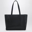 Longchamp Black Leather Le Foulonné L Shopping Bag