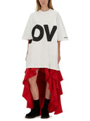 Moschino -Krepprock mit Rüschen
