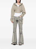 Rick Owens Drkshdw uitlopende jeans met franjes