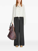 Pantaloni a pieghe con cintura Dries Van Noten